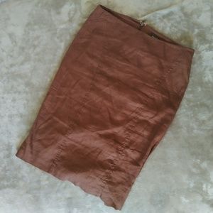 bebe brown pencil skirt